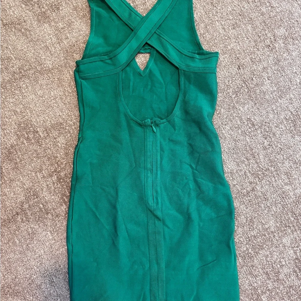 Bebe Teal Cutout Mini Dress - Picture 2 of 2